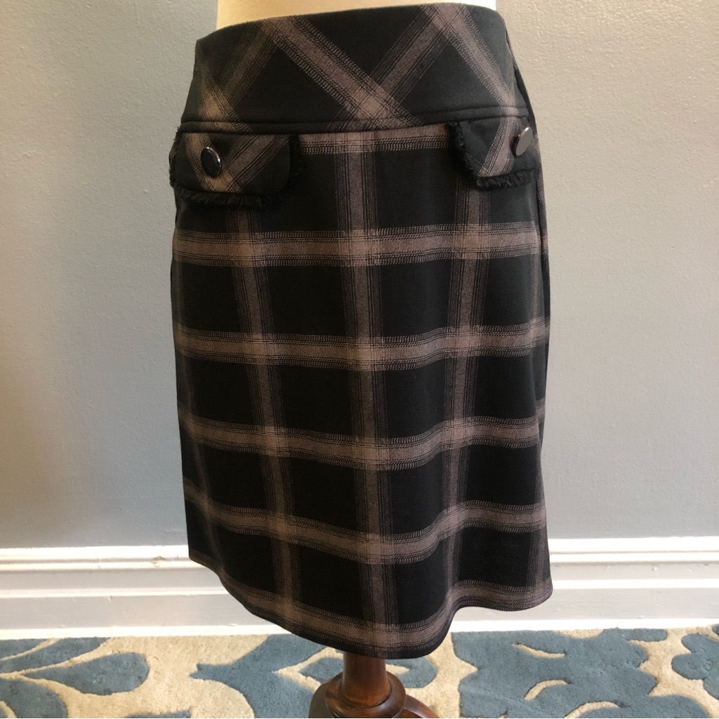 Dunnes A Line Plaid Skirt